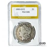 1900-O/CC Morgan Silver Dollar PGA G6