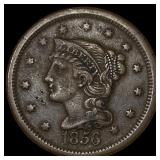 1856 Braided Hair Large Cent NEARLY UNCIRCULATED