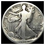 1916 Walking Liberty Half Dollar LIGHTLY CIRCULATE