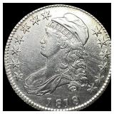 1818 Capped Bust Half Dollar NEARLY UNCIRCULATED