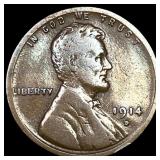 1914-D Lincoln Wheat Cent NEARLY UNCIRCULATED