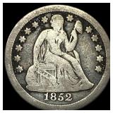 1852-O Silver Seated Liberty Dime LIGHTLY CIRCULAT