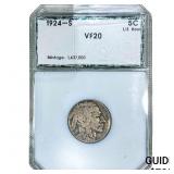1924-S Buffalo Nickel PCI VF20
