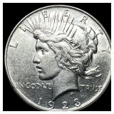 1923 Silver Peace Dollar CHOICE AU