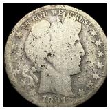 1907-O Silver Barber Half Dollar LIGHTLY CIRCULATE