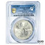 1991-Mo 1 Onza Mexico  PCGS MS68 Type 1