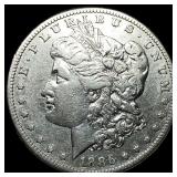 1886 Silver Morgan Dollar NEARLY UNCIRCULATED