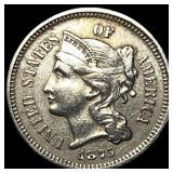 1875 Nickel Three-Cent Piece HIGH GRADE