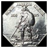 1925 Silver Norse American Medal GEM BU