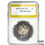 1879-S Morgan Silver Dollar PGA G Rev 78