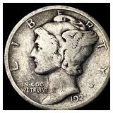 1921 Silver Mercury Dime NICELY CIRCULATED