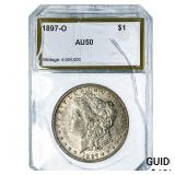 1897-O Morgan Silver Dollar PCI AU50
