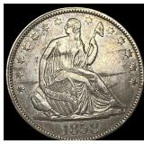1858 Seated Liberty Half Dollar ABOUT UNCIRCULATED