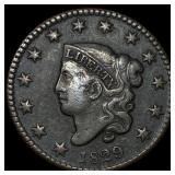 1829 Coronet Head Large Cent NEARLY UNCIRCULATED