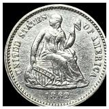 1862 Silver Half Dime CHOICE BU