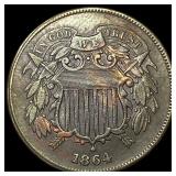 1864 Copper 2 Cents CLOSELY UNCIRCULATED
