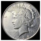 1923-S Silver Peace Dollar CHOICE AU