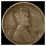 1909-S Lincoln Wheat Cent LIGHTLY CIRCULATED