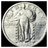 1924 Silver Standing Liberty Quarter CLOSELY  UNC
