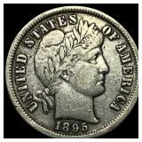 1895-S Silver Barber Dime NEARLY UNCIRCULATED