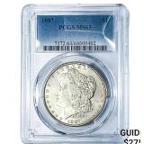 1887 Morgan Silver Dollar PCGS MS63