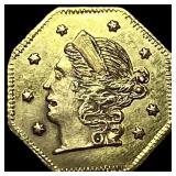 1853 Gold $1 California Fractional Coin UNCIRCULAT