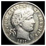 1911-S Silver Barber Dime CLOSELY UNCIRCULATED