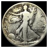 1916 Walking Liberty Half Dollar LIGHTLY CIRCULATE