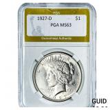 1927-D Silver Peace Dollar PGA MS63