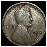 1914-D Lincoln Wheat Cent ABOUT UNCIRCULATED