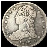 1838 Silver Half Dollar (Capped Bust) LIGHTLY CIRC