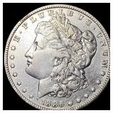 1886 Silver Morgan Dollar CLOSELY UNCIRCULATED