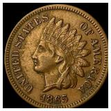 1865 Indian Head Cent CHOICE AU