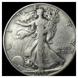 1938-D Silver Walking Liberty Half Dollar LIGHTLY