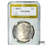 1882-S Morgan Silver Dollar PGA MS66