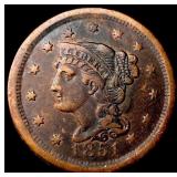 1851 Braided Hair Large Cent CLOSELY UNCIRCULATED