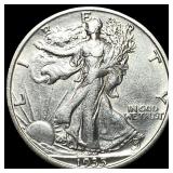 1935-S Silver Walking Liberty Half Dollar  UNCIRC