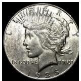 1935-S Silver Peace Dollar CLOSELY UNCIRCULATED