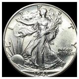 1941-D Silver Walking Liberty Half Dollar  UNCIRC