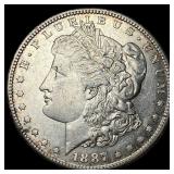 1887-S Silver Morgan Dollar CHOICE AU