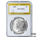 1889 Morgan Silver Dollar PGA MS66