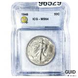 1946 Walking Liberty Half Dollar ICG MS64