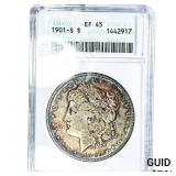 1901-S Morgan Silver Dollar ANACS EF45