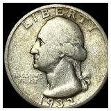 1932-S Silver Washington Quarter NEARLY  UNCIRCUL
