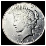 1925-S Silver Peace Dollar CHOICE AU