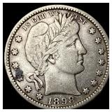 1898-O Silver Barber Quarter NEARLY  UNCIRCULATED