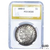 1888-O Morgan Silver Dollar PGA MS66