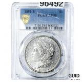 1881-S Morgan Silver Dollar PCGS AU58