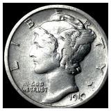 1919-S Silver Mercury Dime CLOSELY UNCIRCULATED