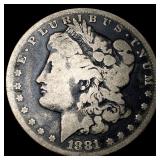 1881-CC Silver Morgan Dollar LIGHTLY  CIRCULATED